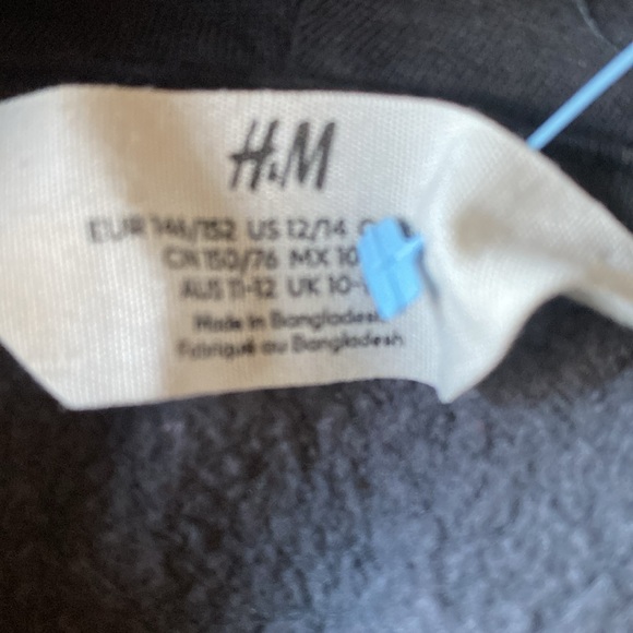 H&M size 12/14 hoodie. Approximately 22 inches long. Nice condition. - Picture 2 of 6